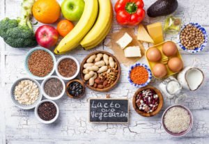 a table full of food